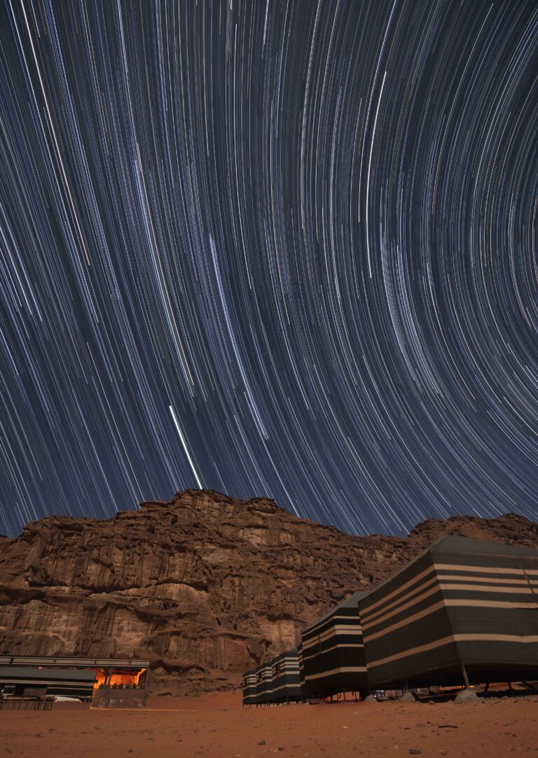 Wadi rum Campsite startrail